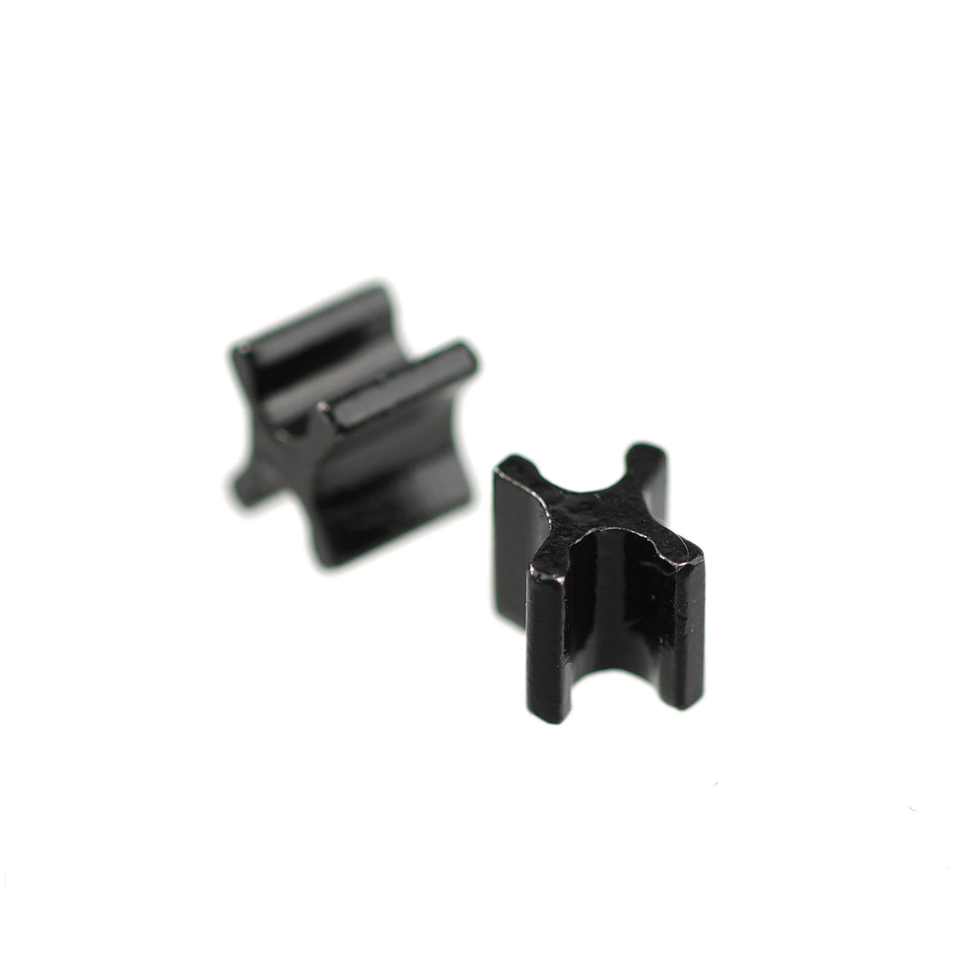 X-TYPE BOTTOM-STOP FOR METAL AND JEAN ZIPS - BLACK