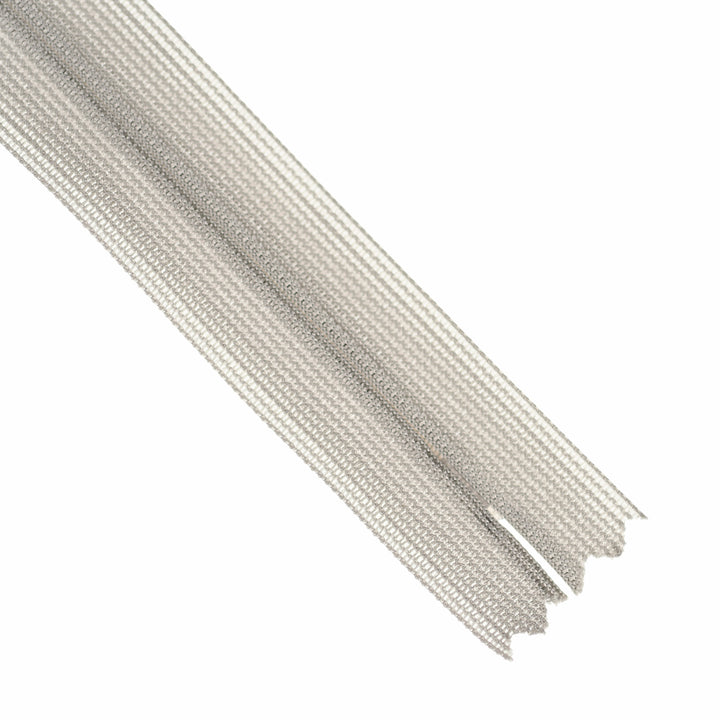 YKK INVISIBLE MESH ZIP COL 225 ALUMINIUM