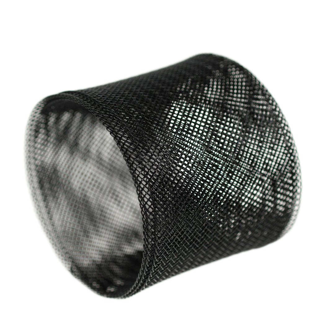 FIRM CRINOLINE/HORSEHAIR BRAID BLACK