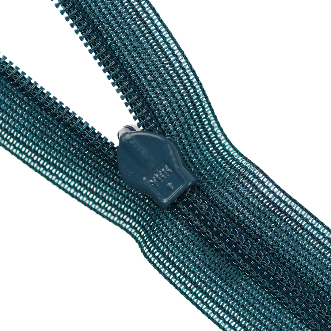 YKK INVISIBLE MESH ZIP COL 840 DARK TEAL