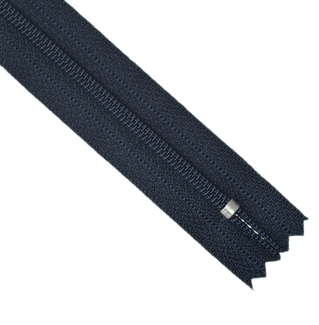 YKK NYLON CLOSED-END ZIP NO.3 COL 233 DARK NAVY