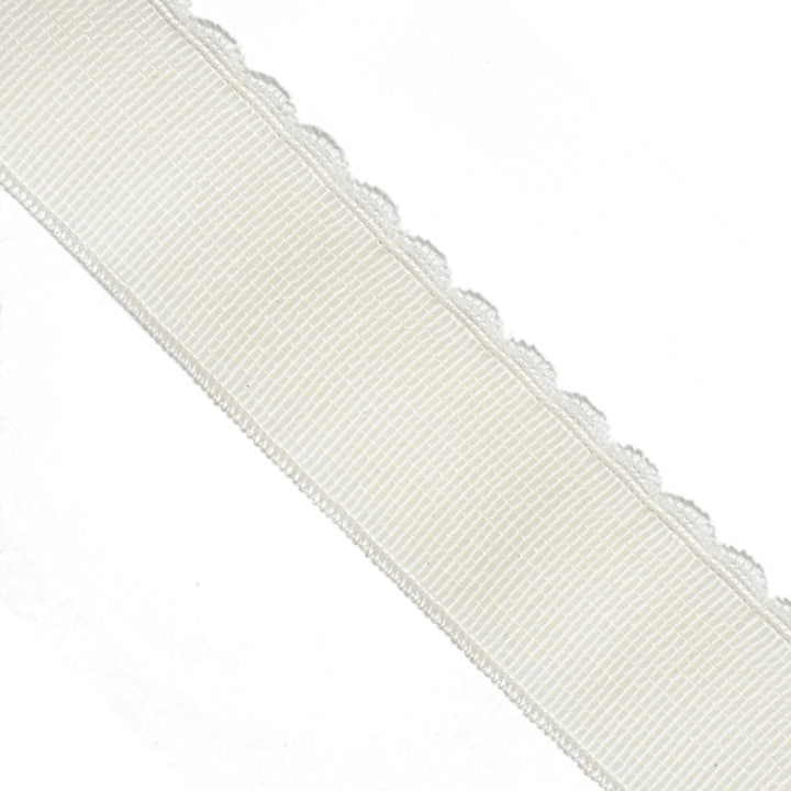 FORMLINE SCALLOPED PLUSH ELASTIC WHITE