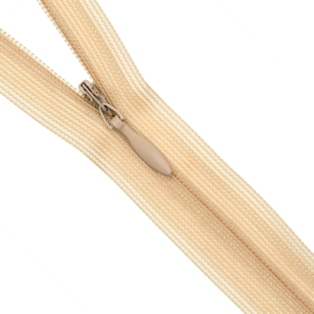 YKK INVISIBLE MESH ZIP COL 892 CARAMEL