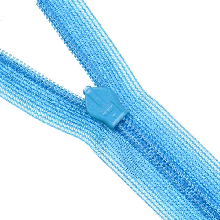 YKK INVISIBLE MESH ZIP COL 298 VIVID SKY BLUE