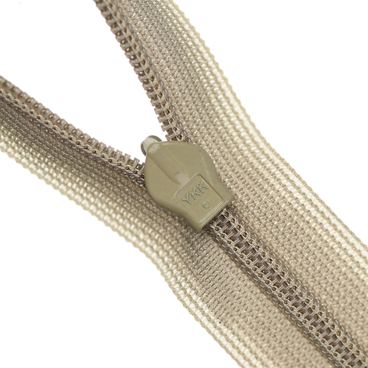 YKK INVISIBLE MESH ZIP COL 884 TAUPE