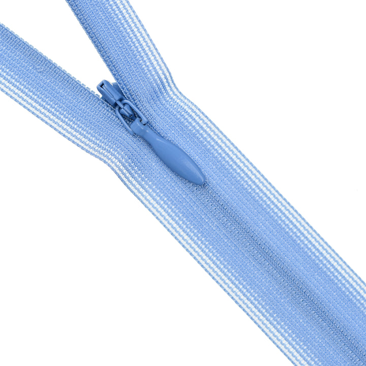 YKK INVISIBLE MESH ZIP COL 264 SOFT CORNFLOWER