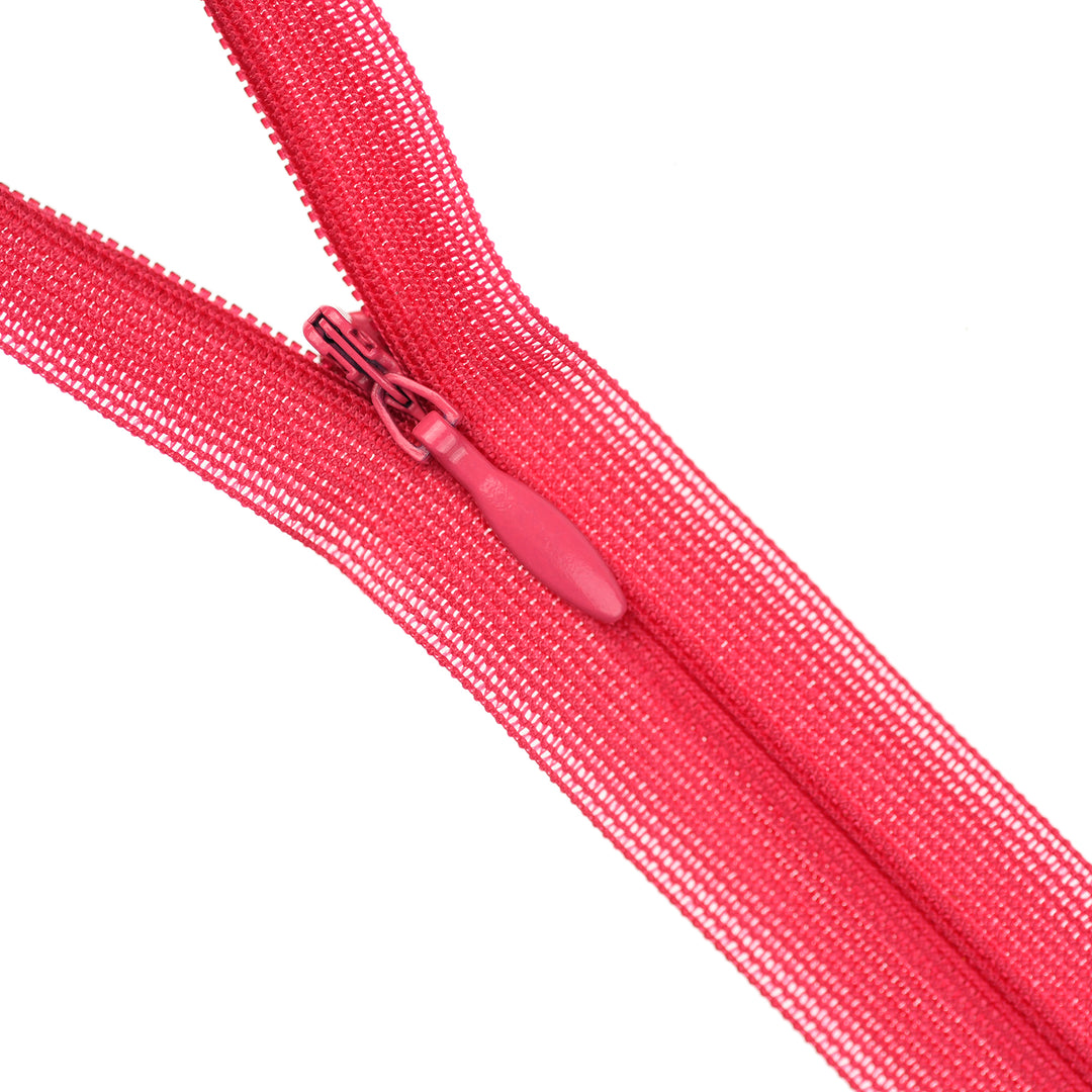 YKK INVISIBLE MESH ZIP COL 817 RASPBERRY
