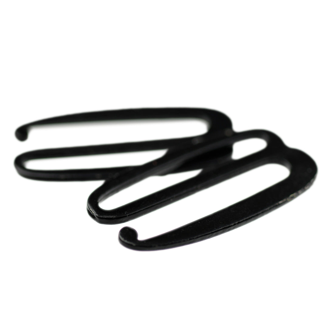 METRO METAL DETACHABLE ROUNDED HOOK BLACK