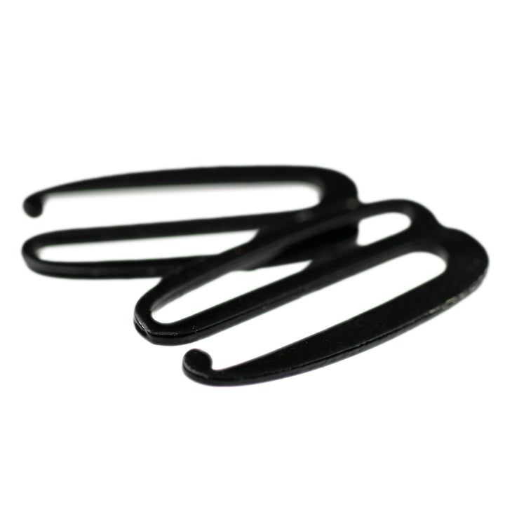 METRO METAL DETACHABLE ROUNDED HOOK BLACK