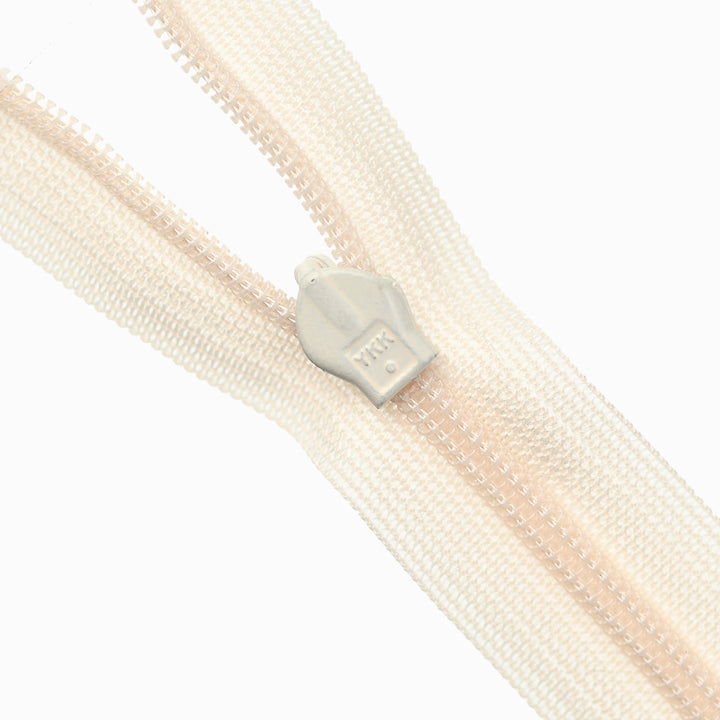 YKK INVISIBLE MESH ZIP COL 031 LIGHT BONE