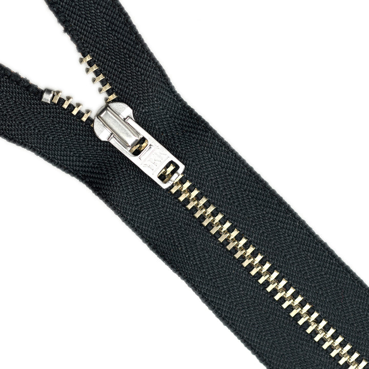 YKK METAL CLOSED-END ZIP NO.4.5 NICKEL COL 156