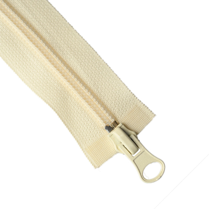 NYLON NO.5 OPEN-END TWO-WAY ZIP COL NATURAL