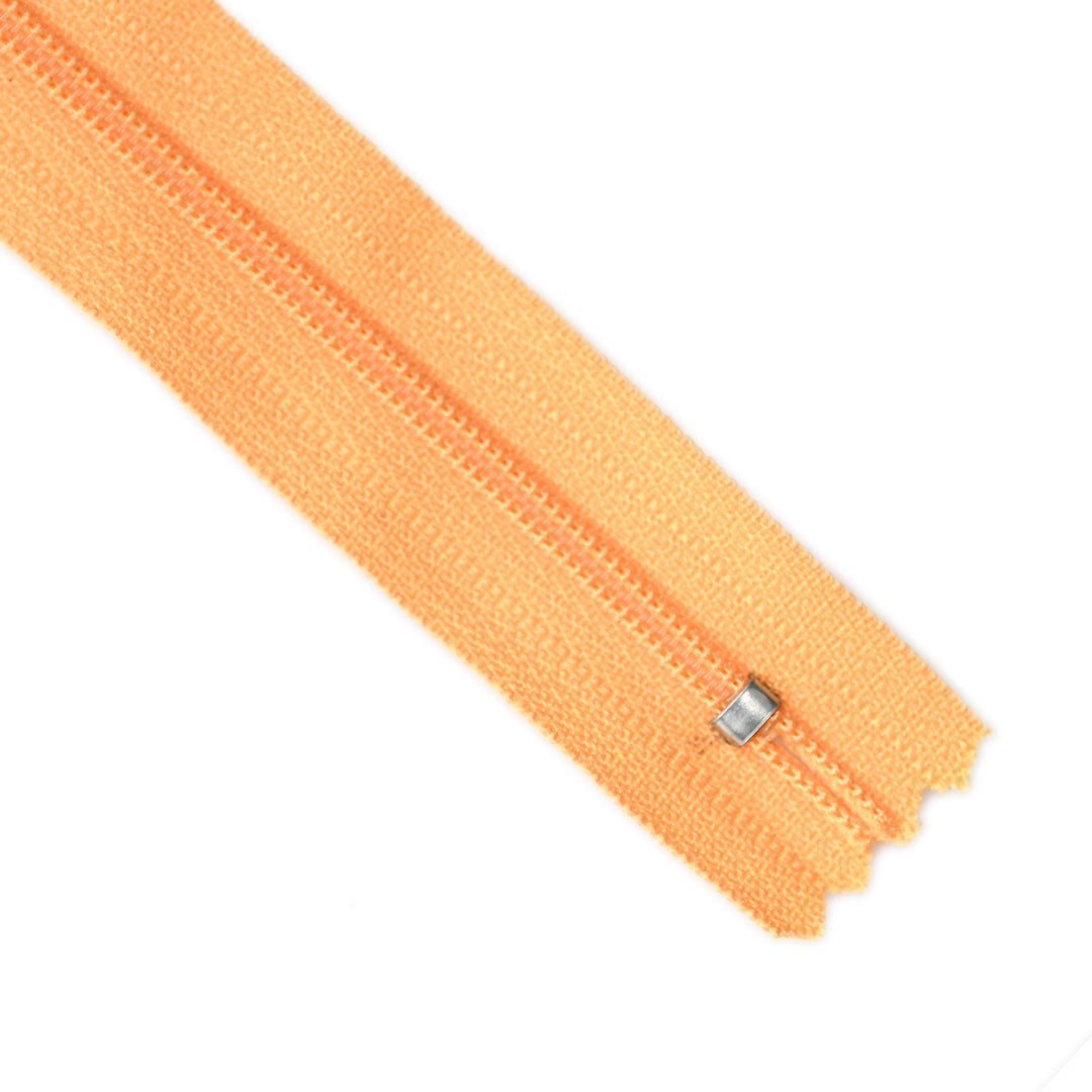 YKK NYLON CLOSED-END ZIP NO.3 COL 843 PASTEL ORANGE