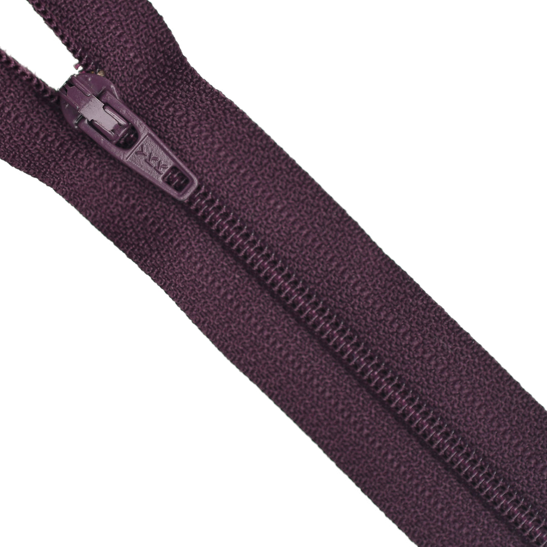 YKK NYLON CLOSED-END ZIP NO.3 COL 863 PURPLE SMOKE