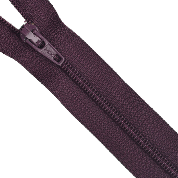 YKK NYLON CLOSED-END ZIP NO.3 COL 863 PURPLE SMOKE
