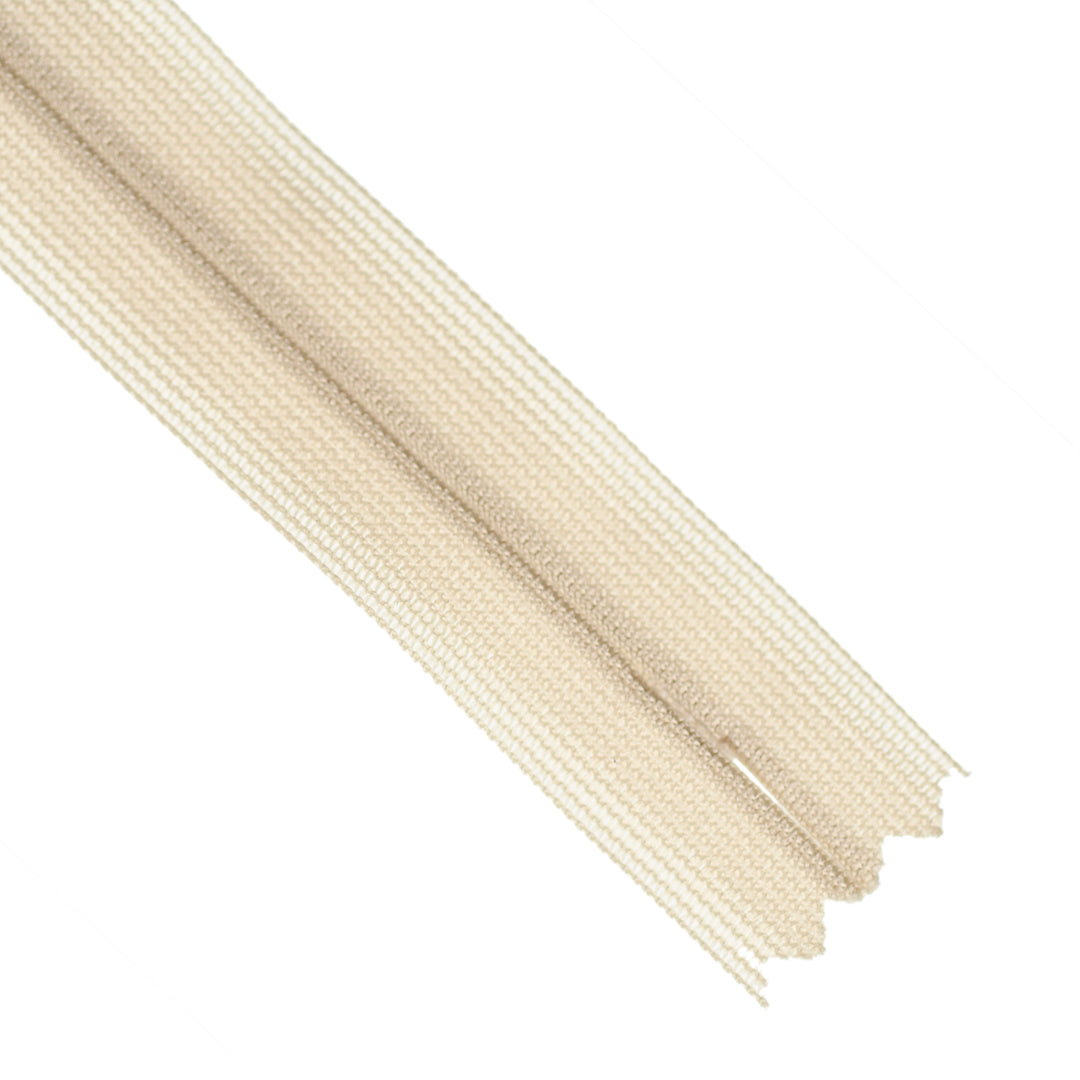 YKK INVISIBLE MESH ZIP COL 572 OATMEAL
