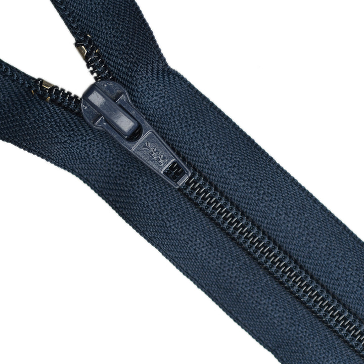 YKK NYLON OPEN-END ZIP NO.5 COL 196 DEEP SPACE BLUE