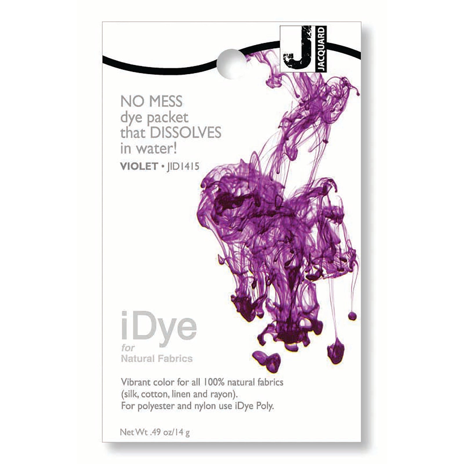 iDye fabric purple or violet dye packet for natural fabrics 