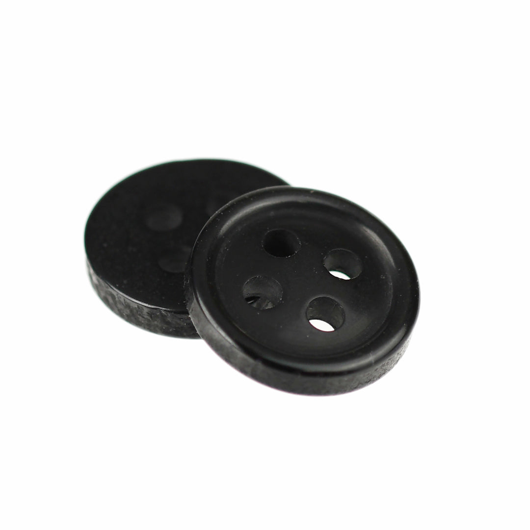 FOUR-HOLE RIM BUTTON SATIN BLACK
