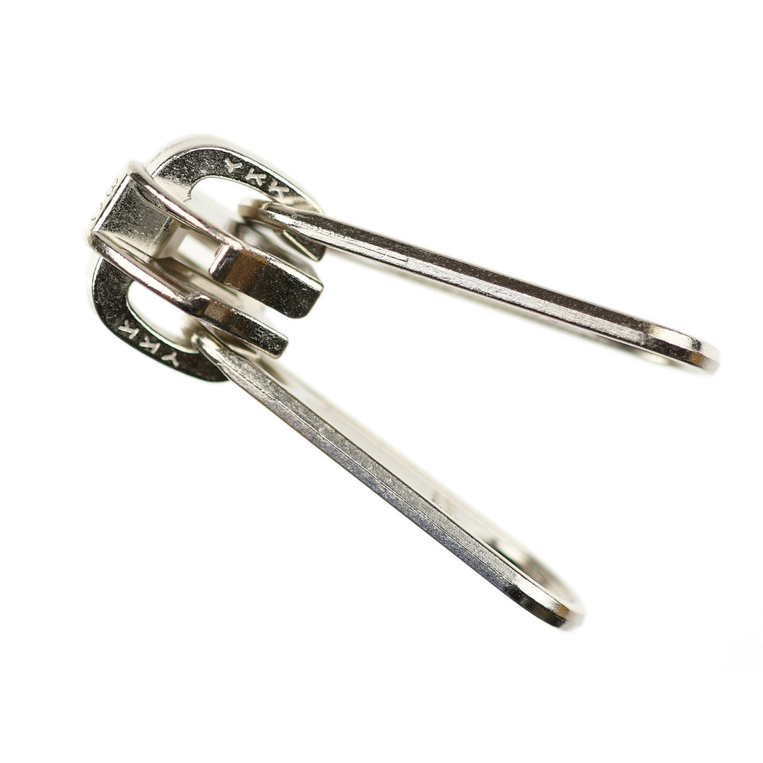 NON-LOCK DOUBLE LONG-PULL SLIDER FOR YKK NYLON COIL ZIPS - NICKEL