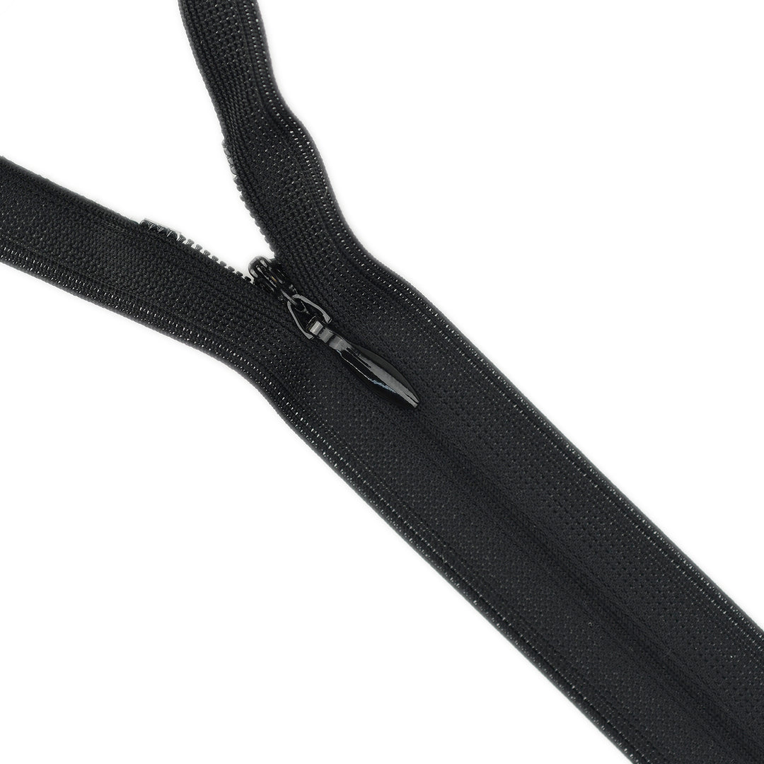 INVISIBLE ZIP COL ULTRA-BLACK