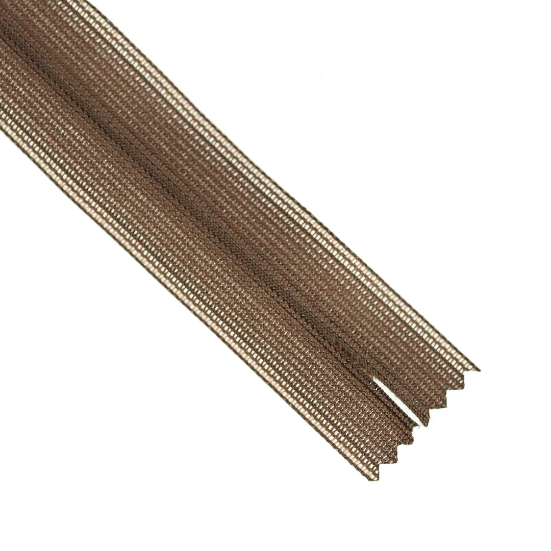 YKK INVISIBLE MESH ZIP COL 569 COCOA