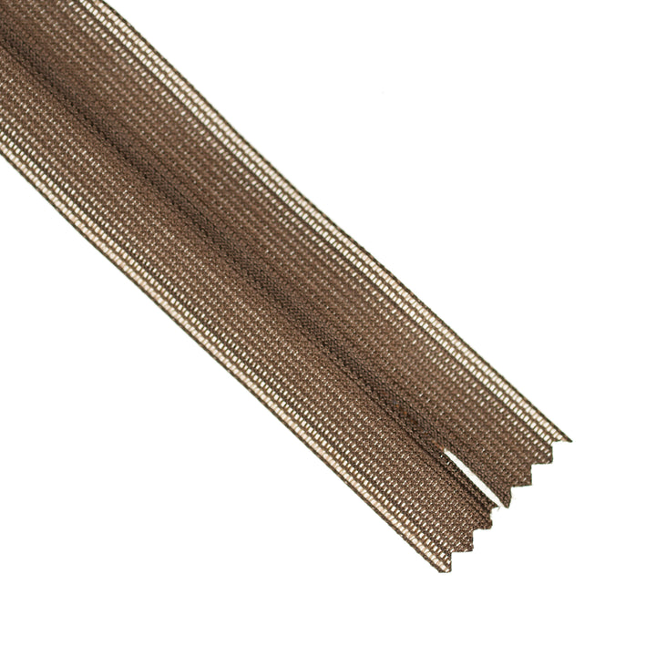 YKK INVISIBLE MESH ZIP COL 569 COCOA