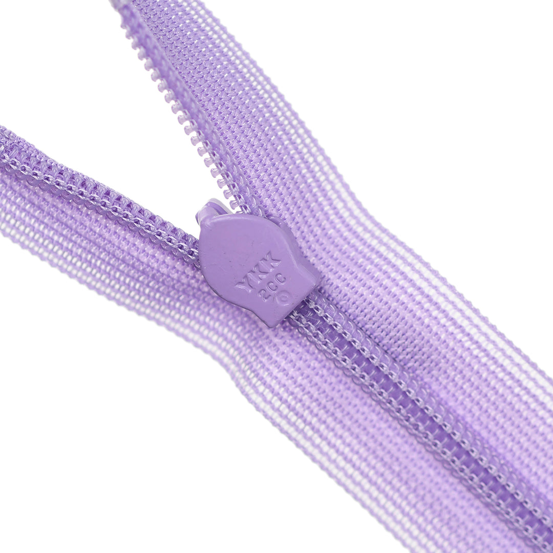 YKK INVISIBLE MESH ZIP COL 862 BRIGHT LAVENDER