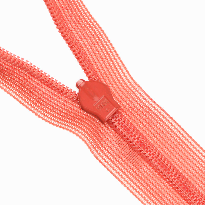 YKK INVISIBLE MESH ZIP COL 816 PAPAYA