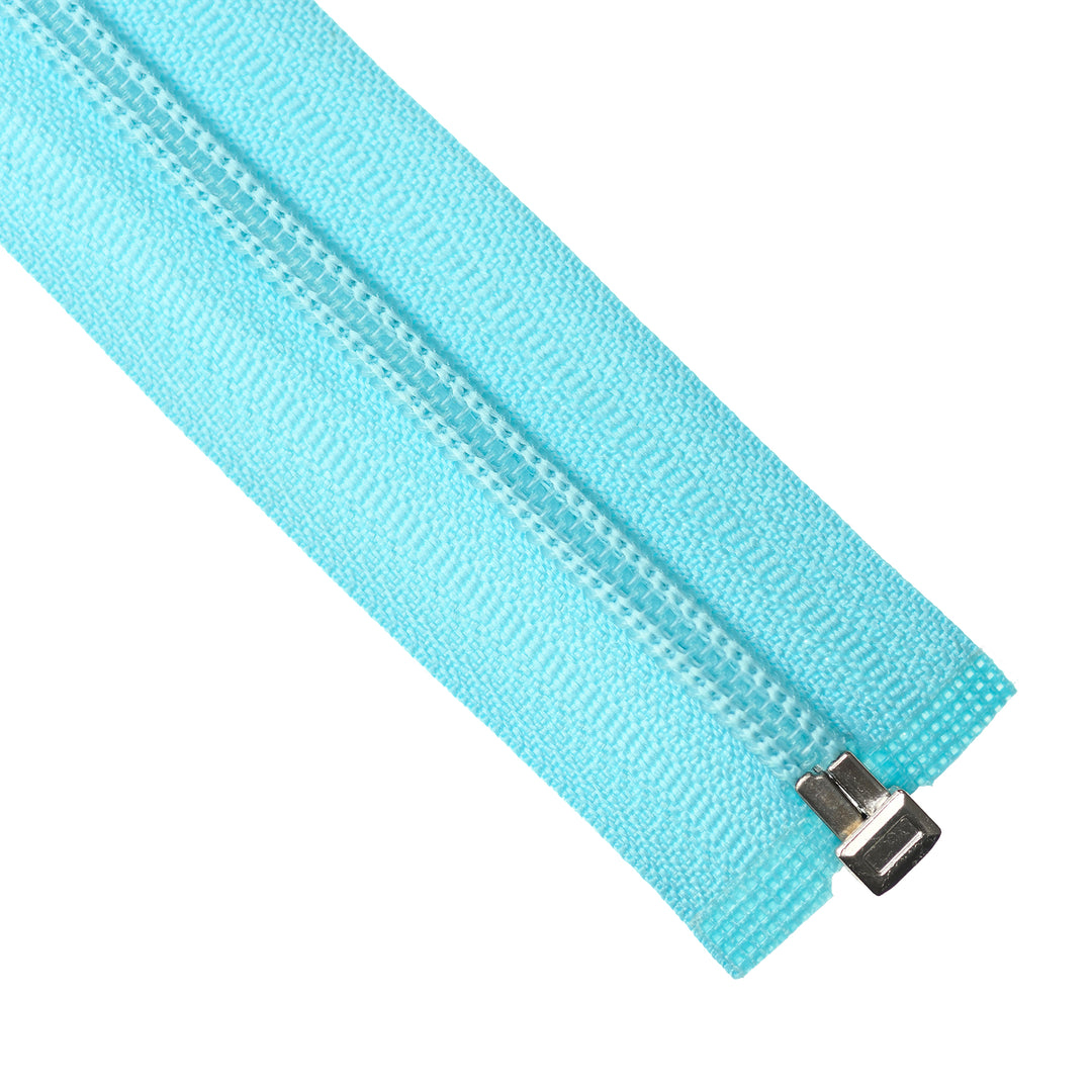 NYLON OPEN-END ZIP NO.5 COL AQUA
