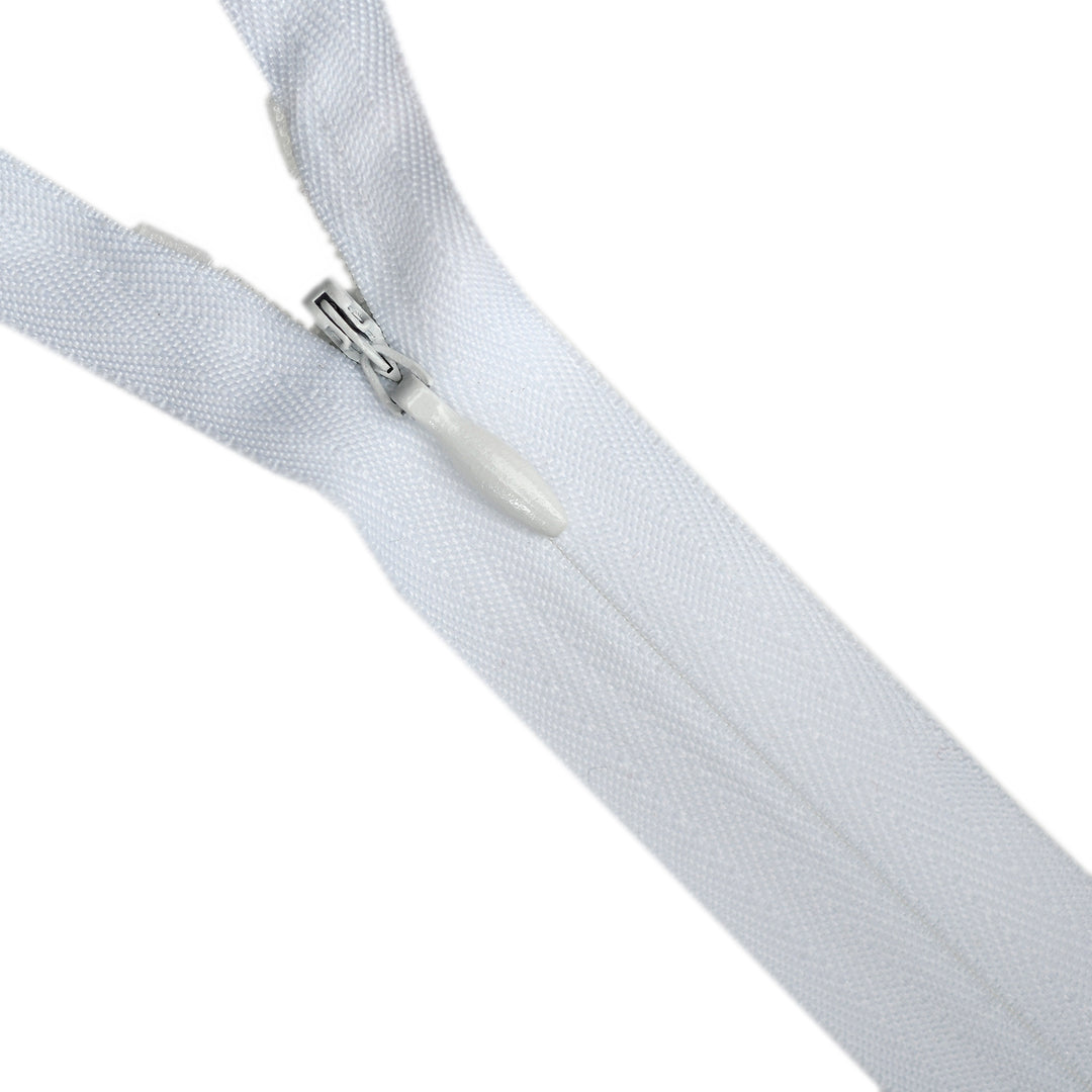 MEDIUM-DUTY INVISIBLE ZIP COL WHITE
