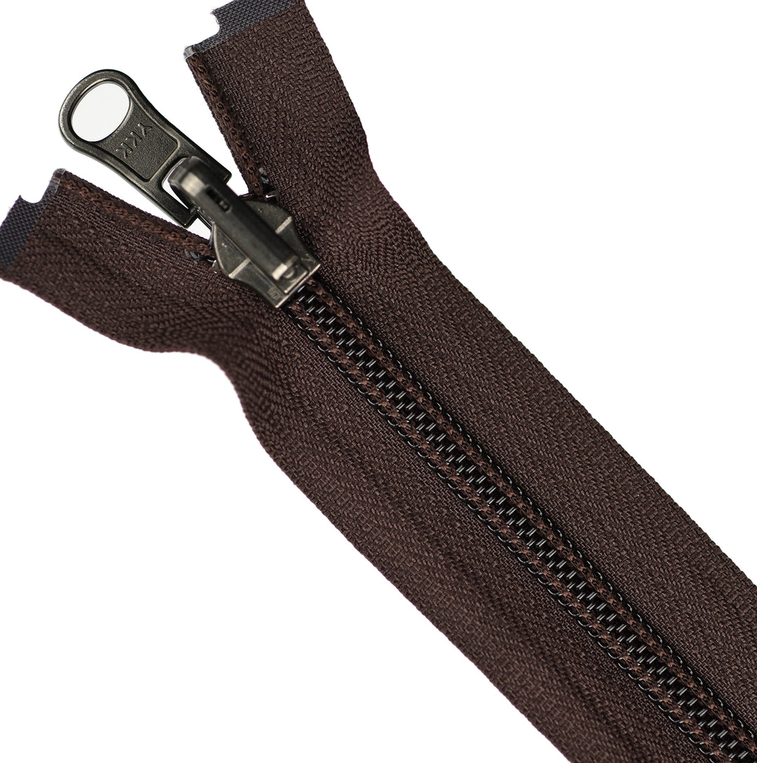 YKK EXTRA-LONG OPEN-END ZIP FOR SLEEPING BAGS COL 570 BROWN