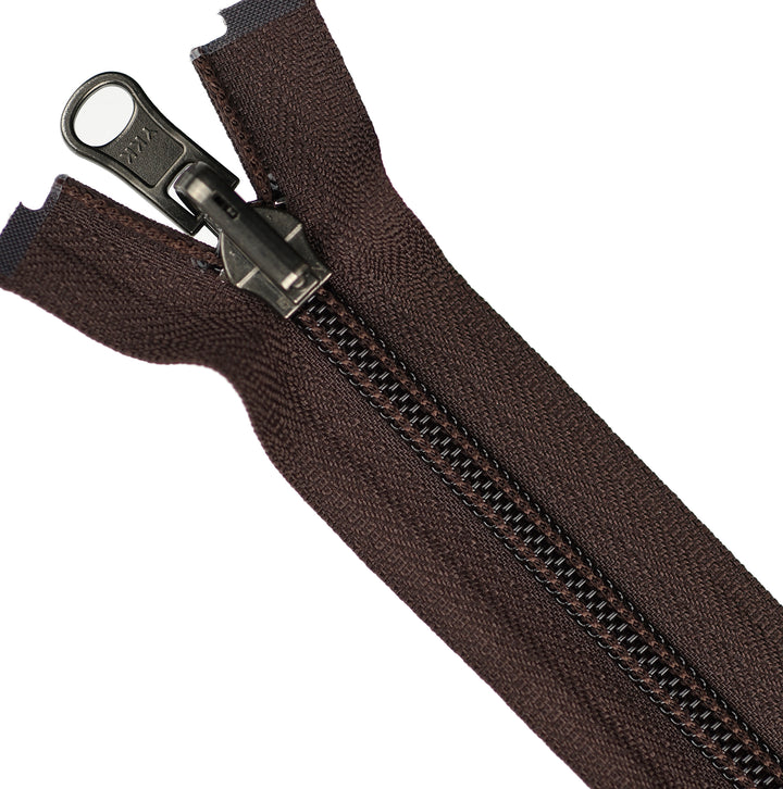 YKK EXTRA-LONG OPEN-END ZIP FOR SLEEPING BAGS COL 570 BROWN
