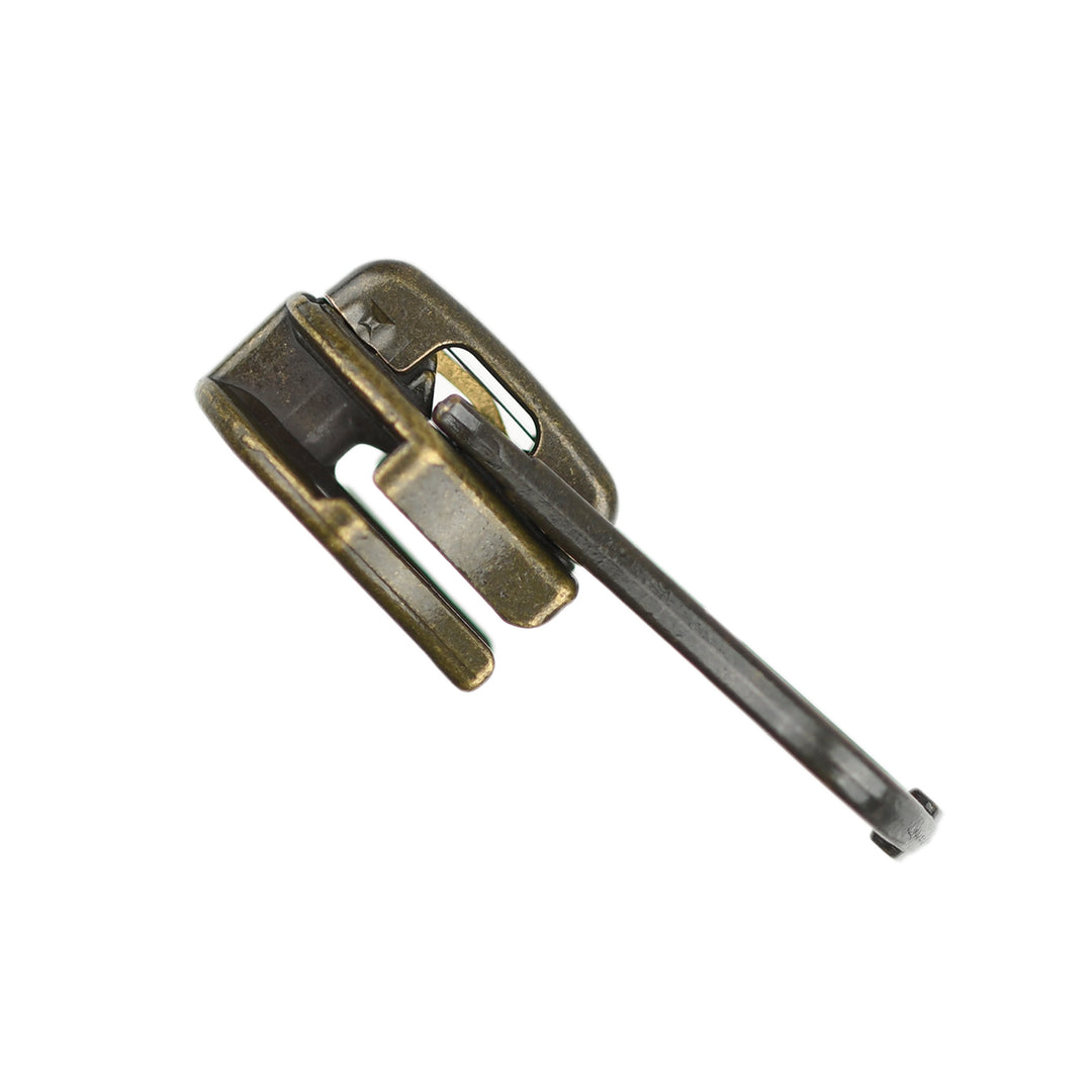 SHORT SLIDER FOR YKK NYLON COIL ZIPS - ANTIQUE GOLD