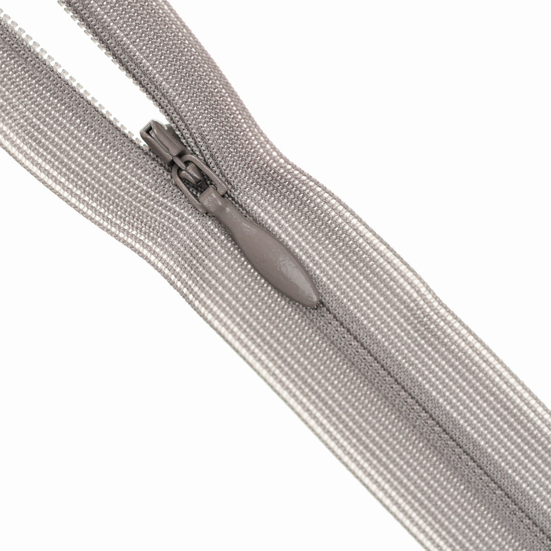 YKK INVISIBLE MESH ZIP COL 134 MID GREY
