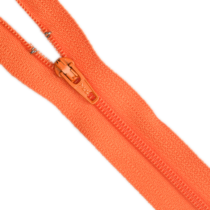 YKK NYLON CLOSED-END ZIP NO.3 COL 523 ORANGE