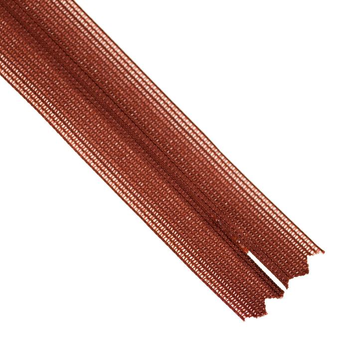 YKK INVISIBLE MESH ZIP COL 159 DARK RED ROSE