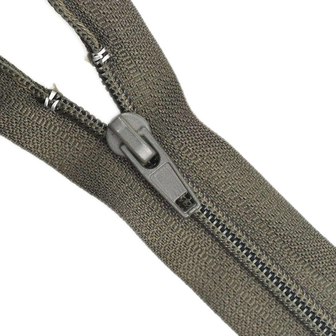 NYLON NO.5 OPEN-END TWO-WAY ZIP COL DARK OLIVE
