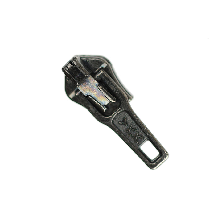 IN-REVERSE SLIDER FOR YKK NYLON COIL ZIPS - ANTIQUE NICKEL