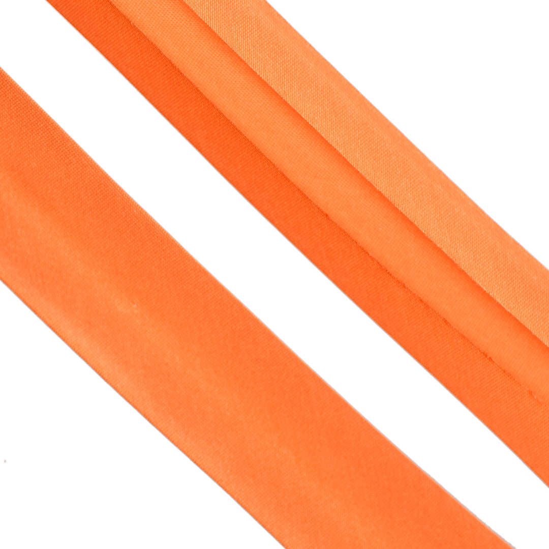 SATIN BIAS BINDING TANGERINE