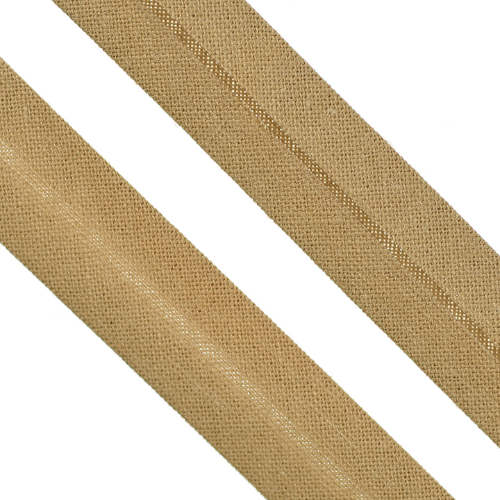 POLY-COTTON BIAS BINDING LIGHT KHAKI
