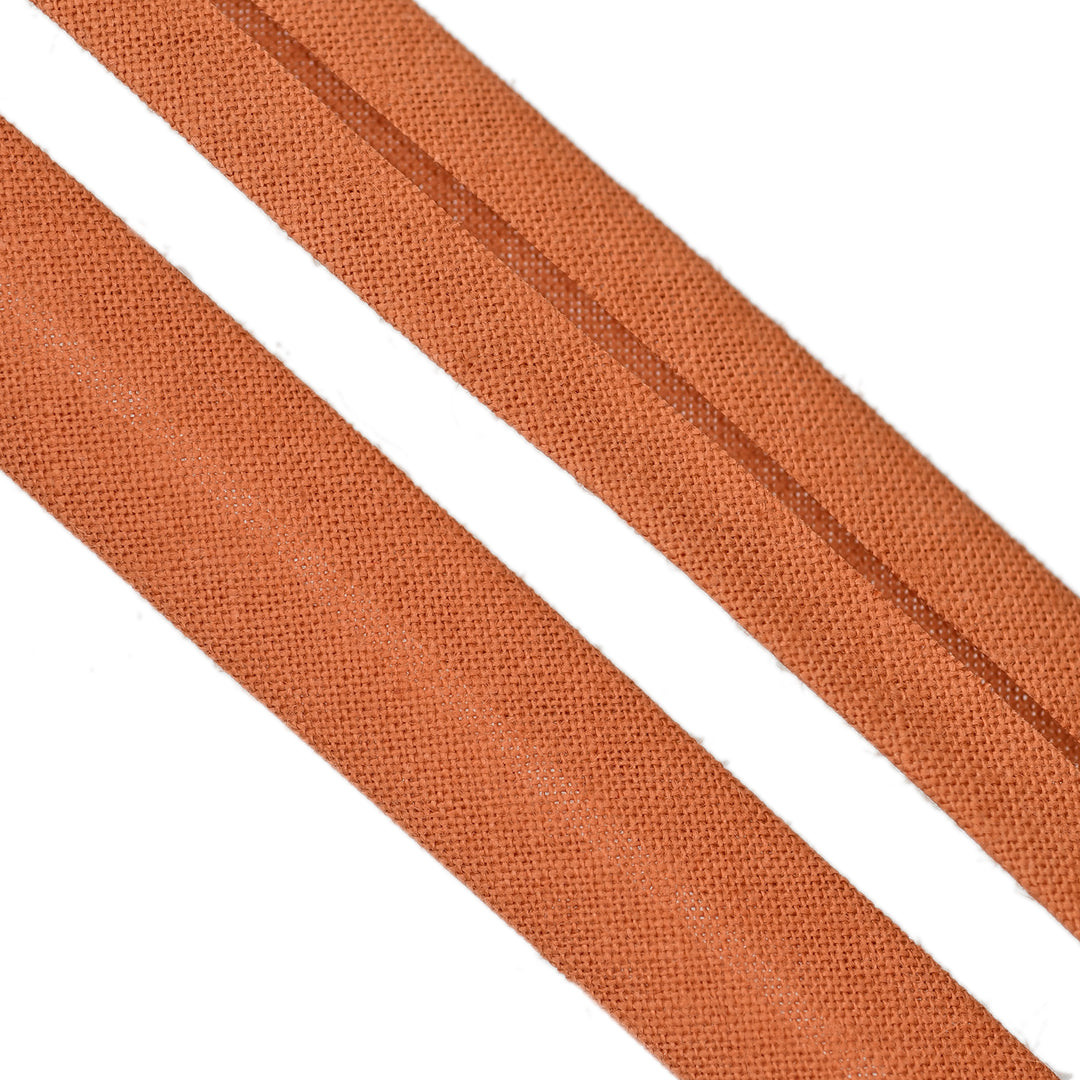 POLY-COTTON BIAS BINDING TAN