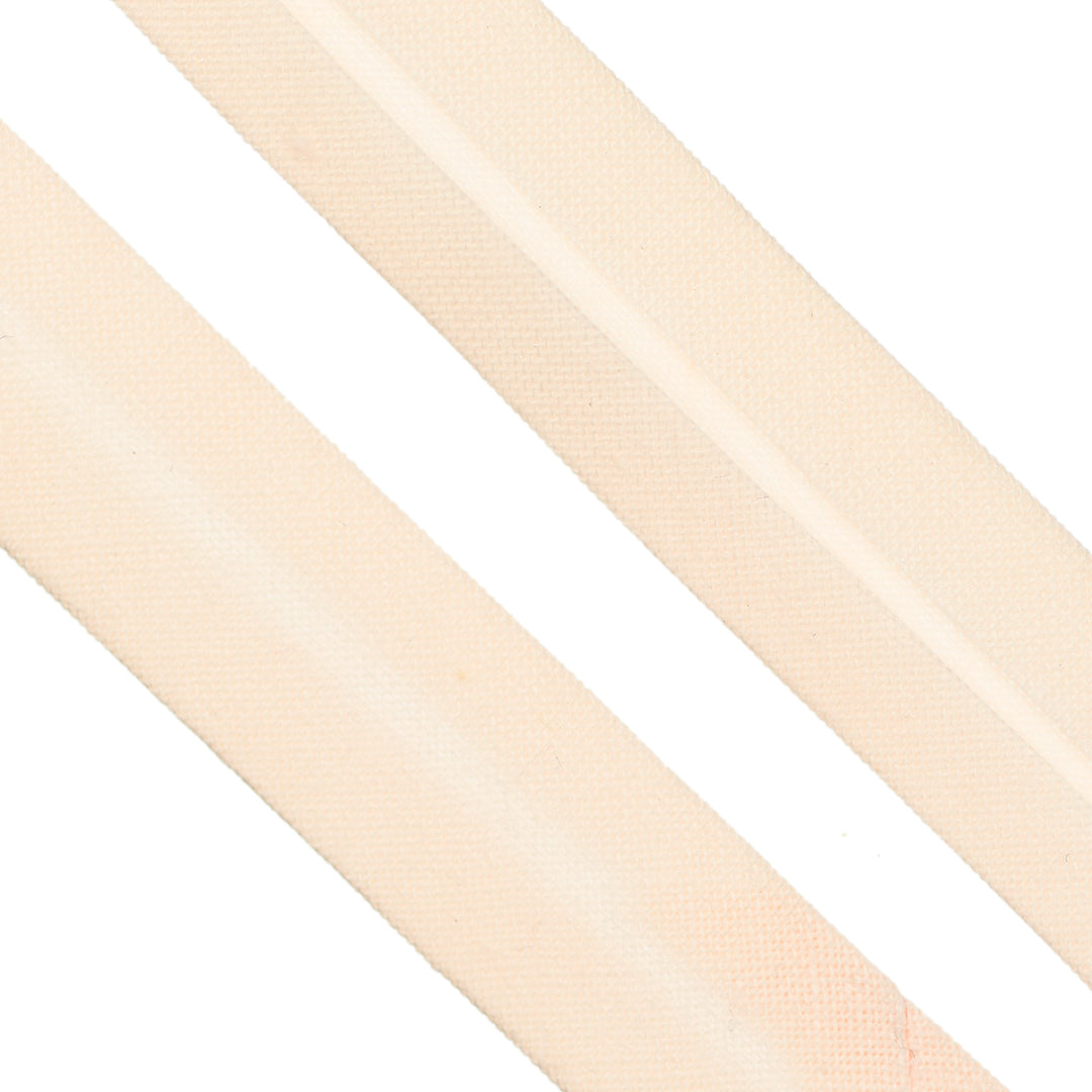 POLY-COTTON BIAS BINDING PALE PEACH