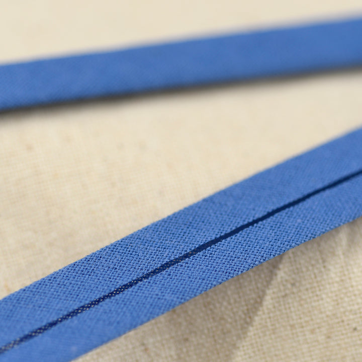 POLY-COTTON BIAS BINDING BLUE