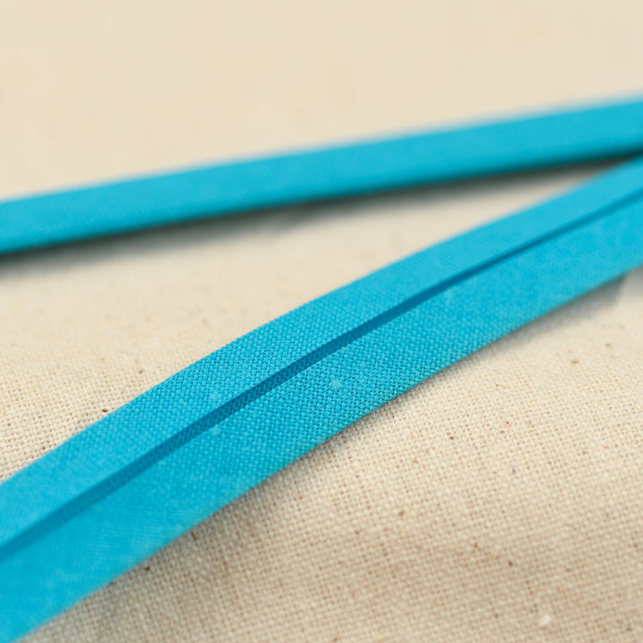 POLY-COTTON BIAS BINDING AQUA