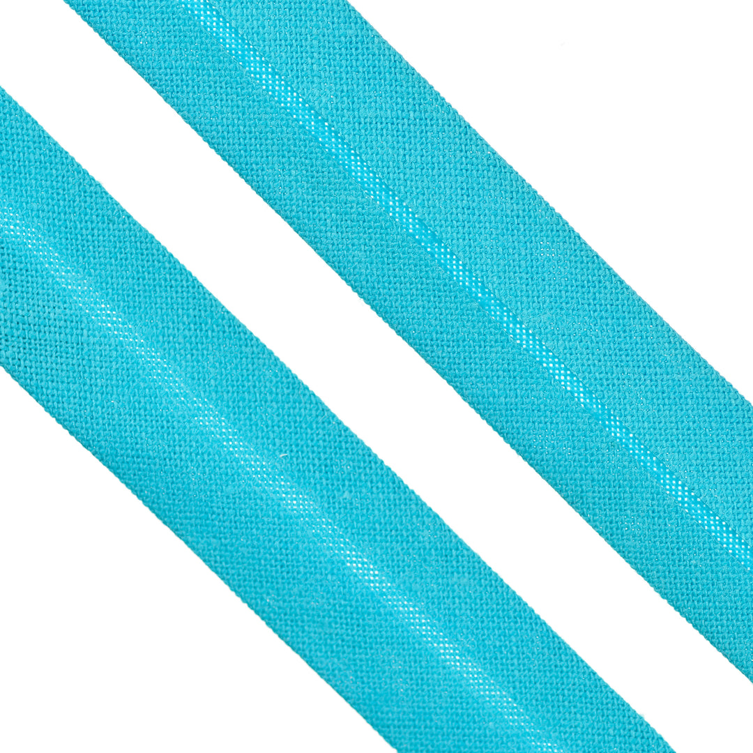 POLY-COTTON BIAS BINDING AQUA