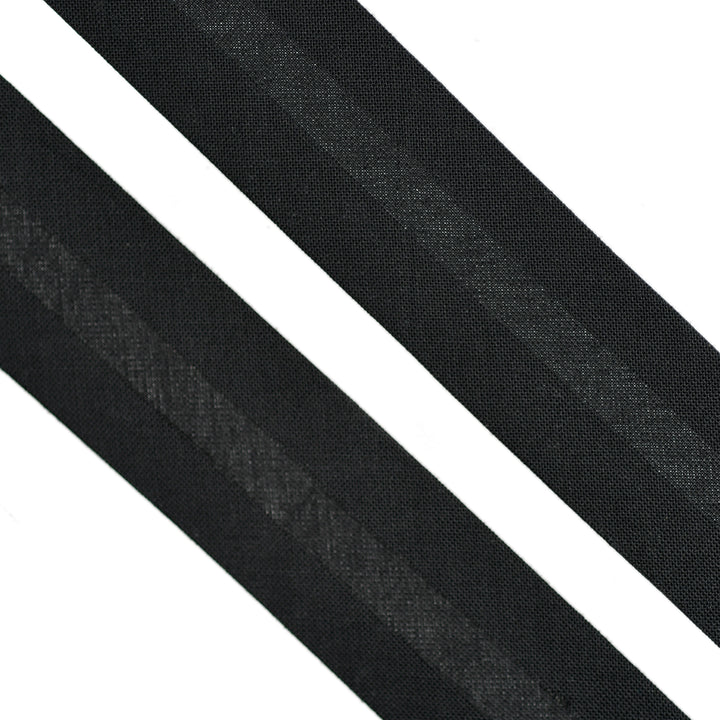 POLY-COTTON BIAS BINDING BLACK