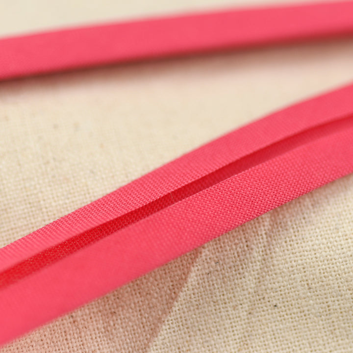 POLY-COTTON BIAS BINDING CERISE