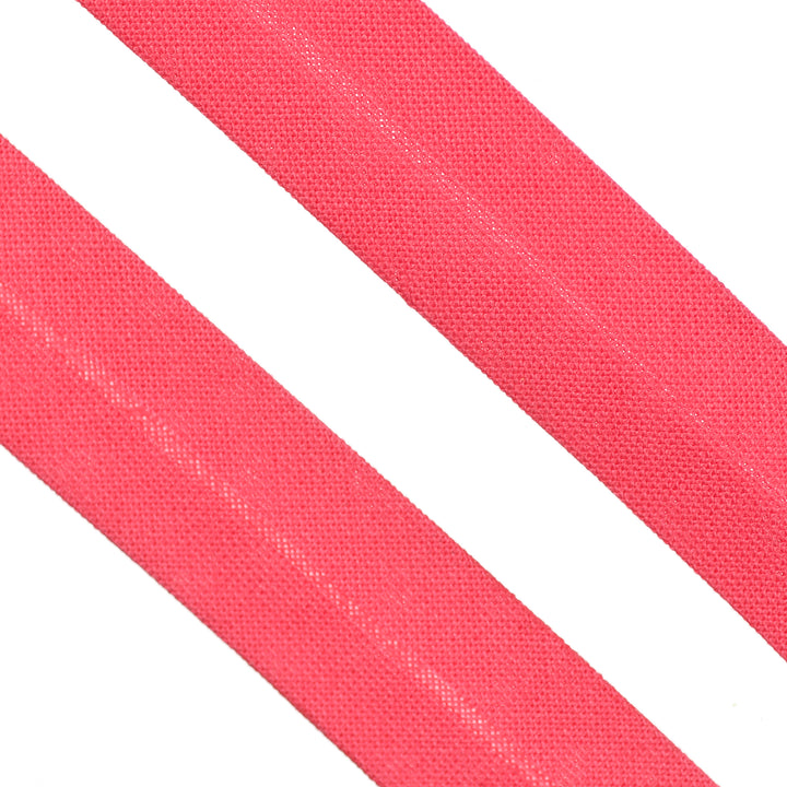 POLY-COTTON BIAS BINDING CERISE