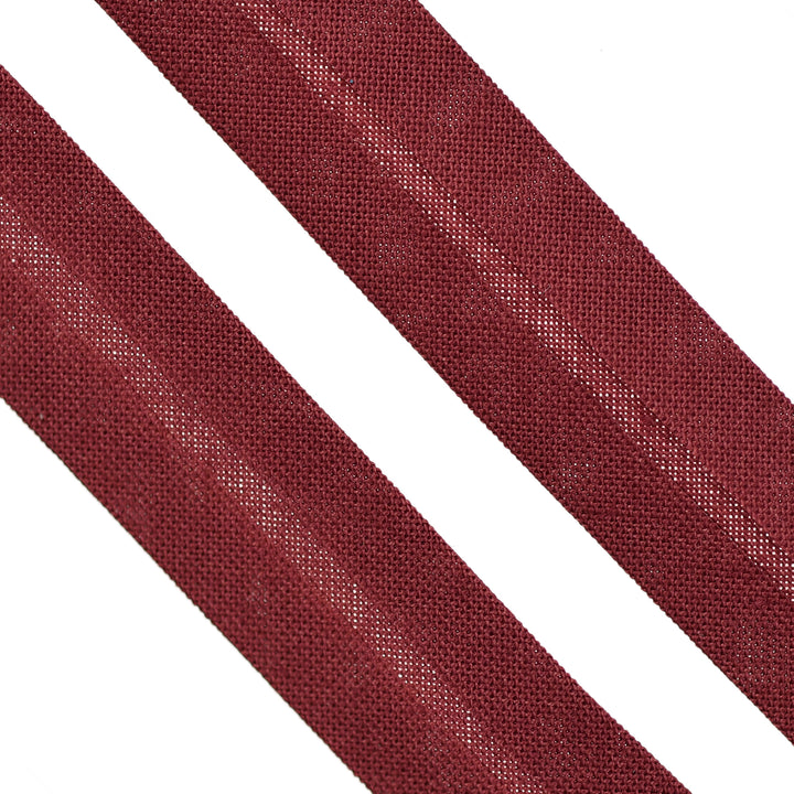 POLY-COTTON BIAS BINDING CLARET